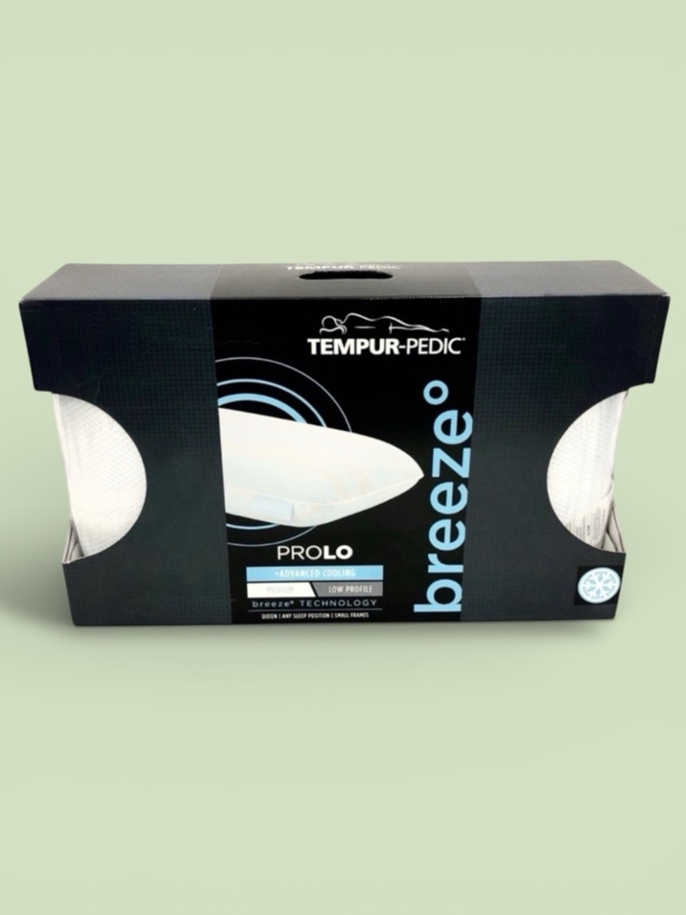SEALED Tempur-Pedic ProLo Cooling Pillow NEW queen